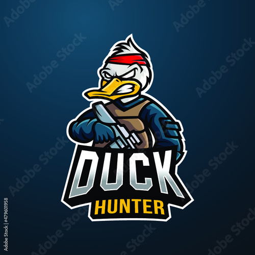 duck hunter mascot logo esports