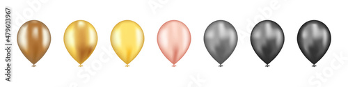 Ballons icon. Birhday or new year party. Celebration concept. Vector line icon for Business and Advertising