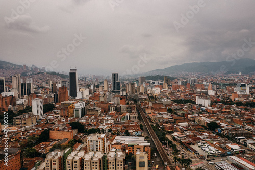 Aerial view Medellin, Colombia