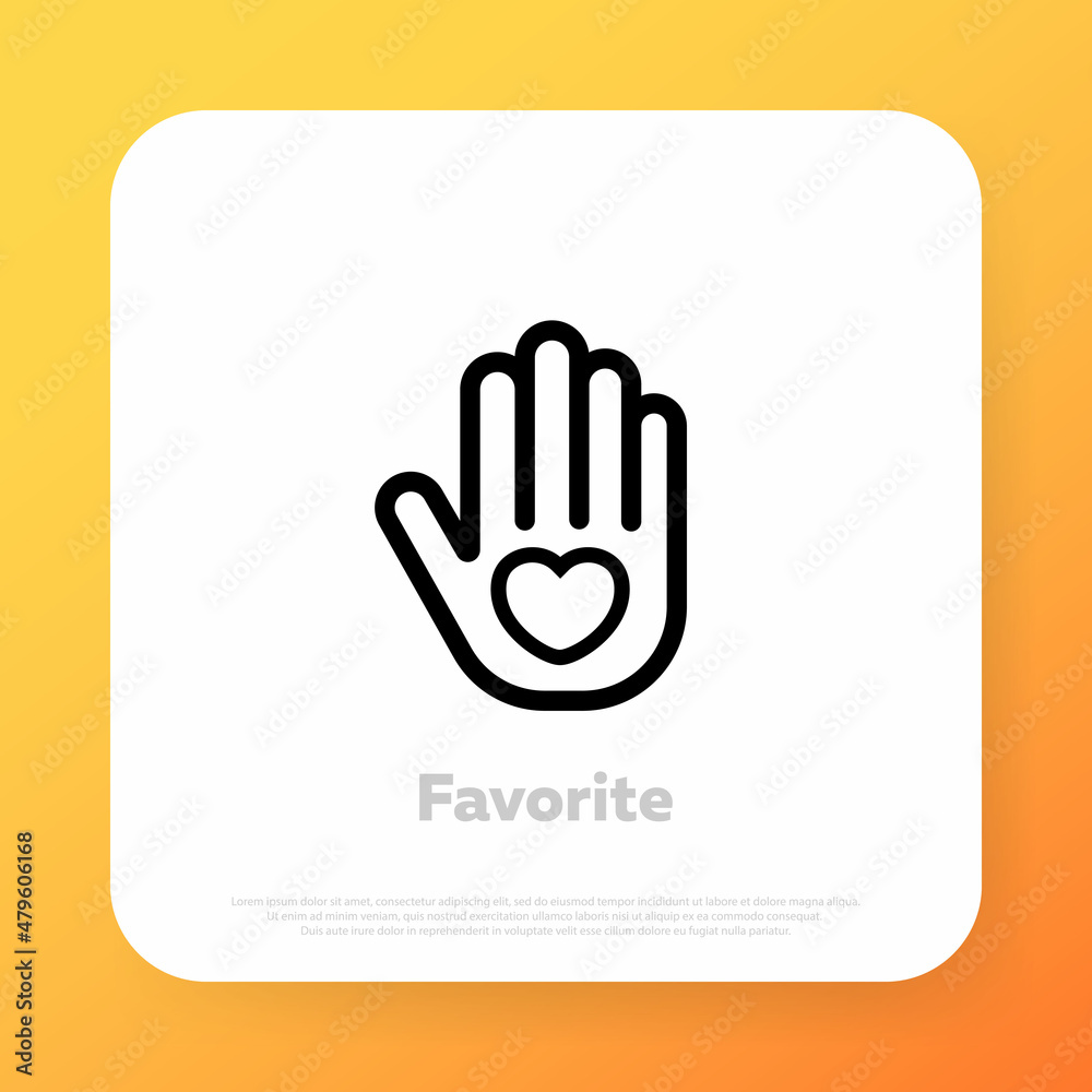 Obraz premium Charity icon set. Sharing love, helping others, charity with the support of the world community concept. Vector line icon for Business and Advertising