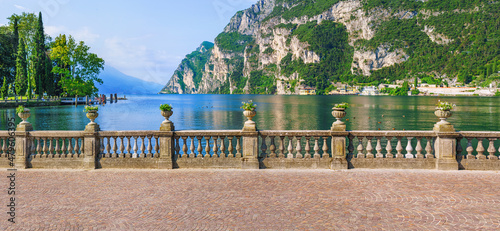 Fototapeta Naklejka Na Ścianę i Meble -   Riva del Garda, Trentino, Italy, by Garda lake