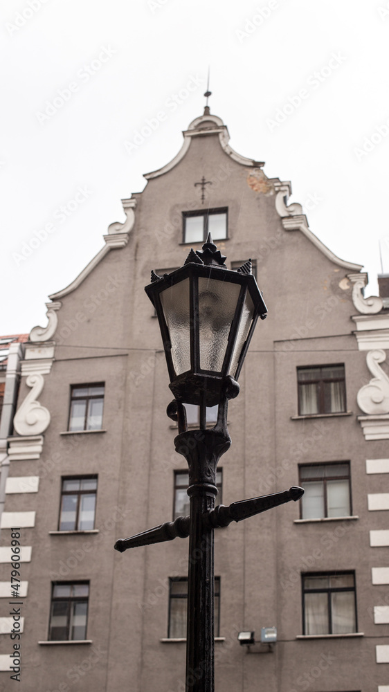 Street lamp to illuminate the night city