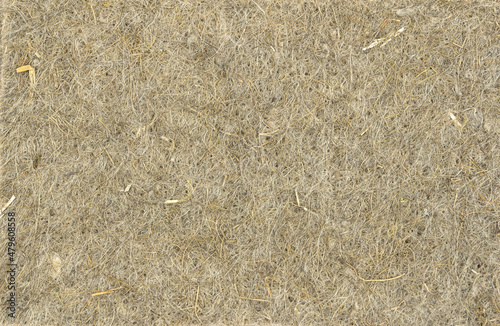 Dry coconut fiber for home cultivation, texture. Background from coconut coir. Top view