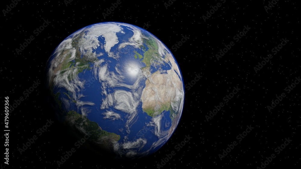 Obraz premium earth, planet, world in space