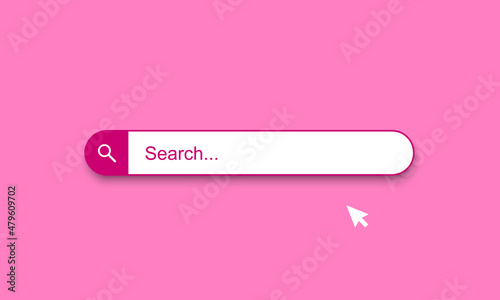 Search bar design element. Search Bar for UI. Vector illustration