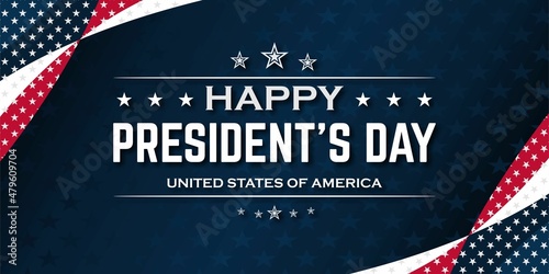President's Day Background Design. Banners, Posters, Greeting Cards. Vector illustration with the theme of the United States flag
