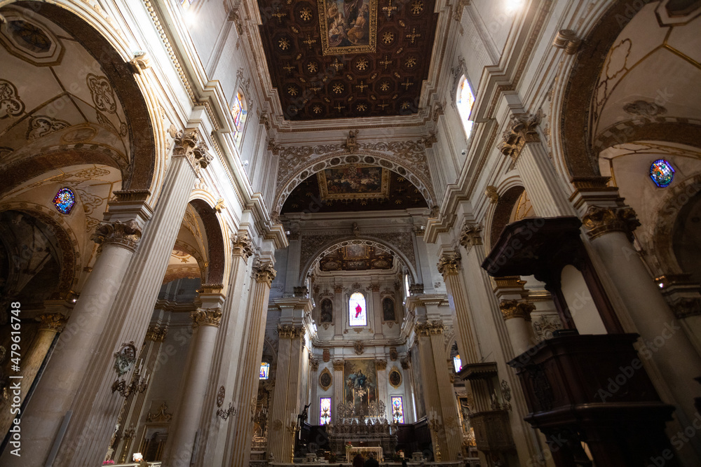 Obraz premium Interno del duomo di lecce, puglia, italia