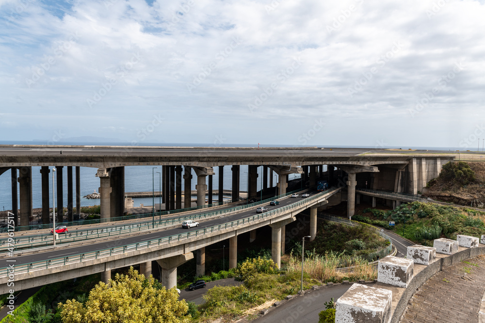 Highway under runaway of Funchal airport