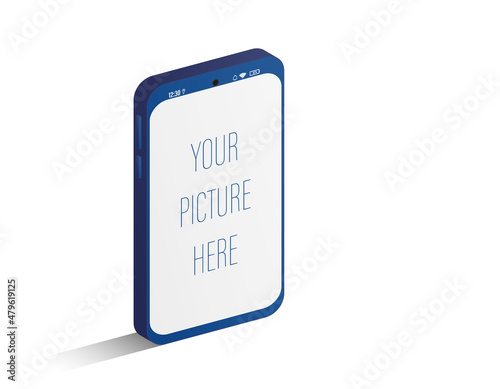 Smartphone isometric template