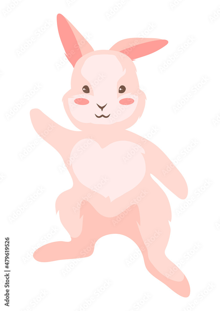 Cute Easter Bunny illustration. Cartoon rabbit character for design. Cute Easter Bunny illustration. Cartoon rabbit character for design.