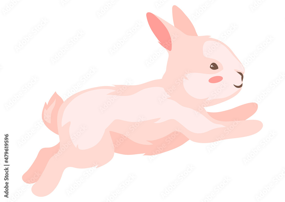 Cute Easter Bunny illustration. Cartoon rabbit character for design. Cute Easter Bunny illustration. Cartoon rabbit character for design.