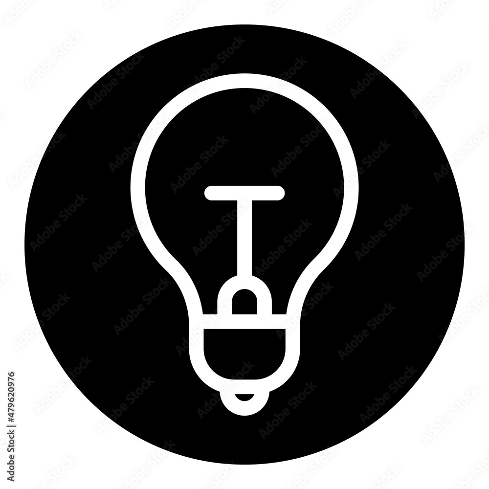 Idea Light Flat Icon Isolated On White Background Idea Light Flat Icon Isolated On White Background