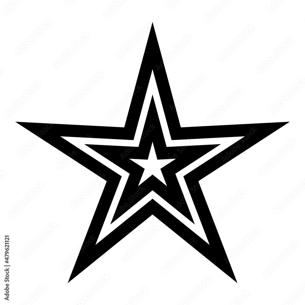 Stars Flat Icon Isolated On White Background Stars Flat Icon Isolated On White Background