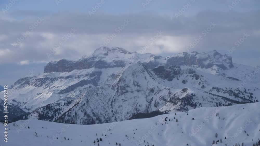 mountain peak, very high snowy peak in dolomite mountain winter with copy space, snowy dolomites in italy mountain peak, very high snowy peak in dolomite mountain winter with copy space, snowy dolomites in italy