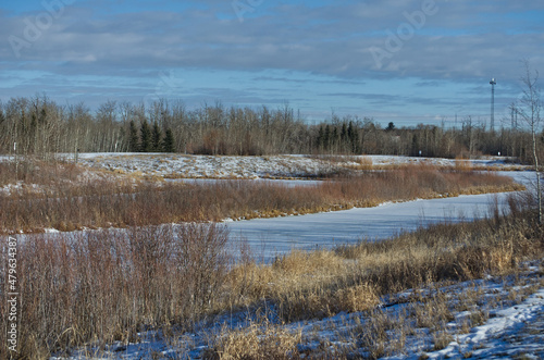 Pylypow Wetlands on a Snowy Autumn Day