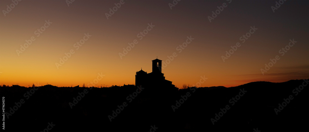 Obraz premium Panoramic of the town of Hervás