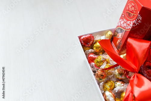 Chocolate candy love gift box