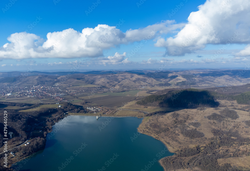Lake Bezid - Romania seen from above