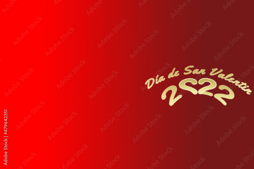 Valentines day 2022 handwritten logo in spanish Valentines day 2022 handwritten logo in spanish