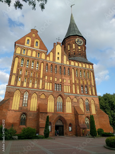 Exterior of Konigsberg Cathedral in Kaliningrad, Russia.