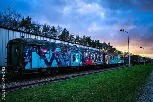 railway in the morning