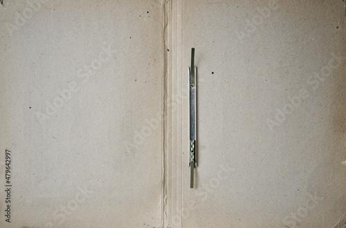 old cardboard open empty folder for paper