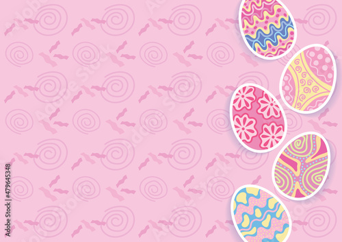 colorful happy easter day card and banner design 