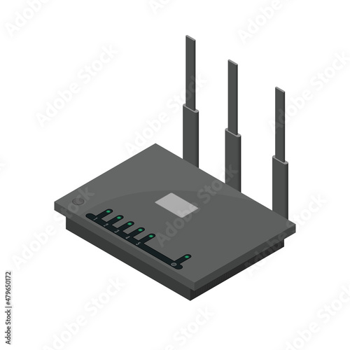 Router isometric icon, great design for any purposes.