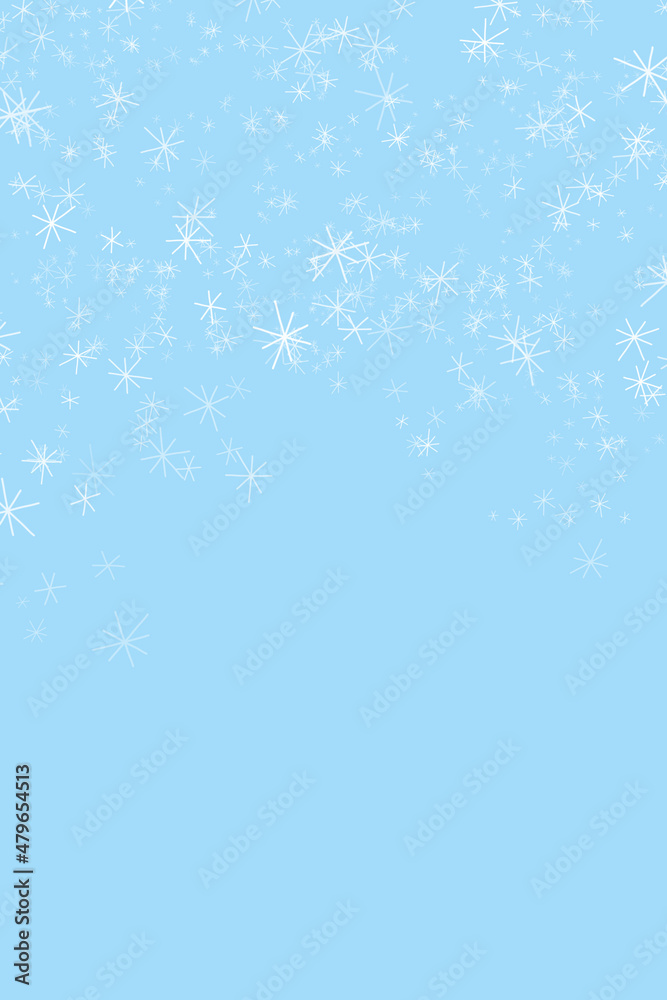 Blue winter background with hand drawn falling snow Blue winter background with hand drawn falling snow