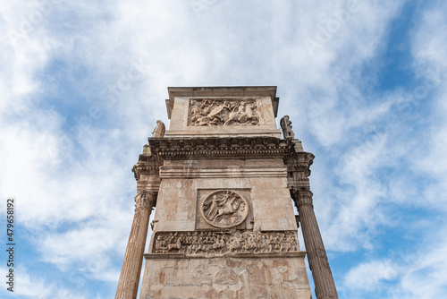 Arch of Constantine in the city of Rome