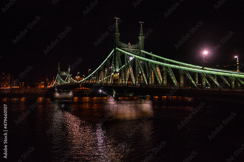 Most bridge Budapest Budapeszt - obrazy, fototapety, plakaty 