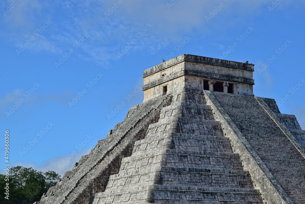 The top of Chichen Itza pyramid, Yucatan, Mexico The top of Chichen Itza pyramid, Yucatan, Mexico