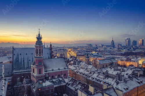 Warszawa - Stare Miasto zimowym   witem
