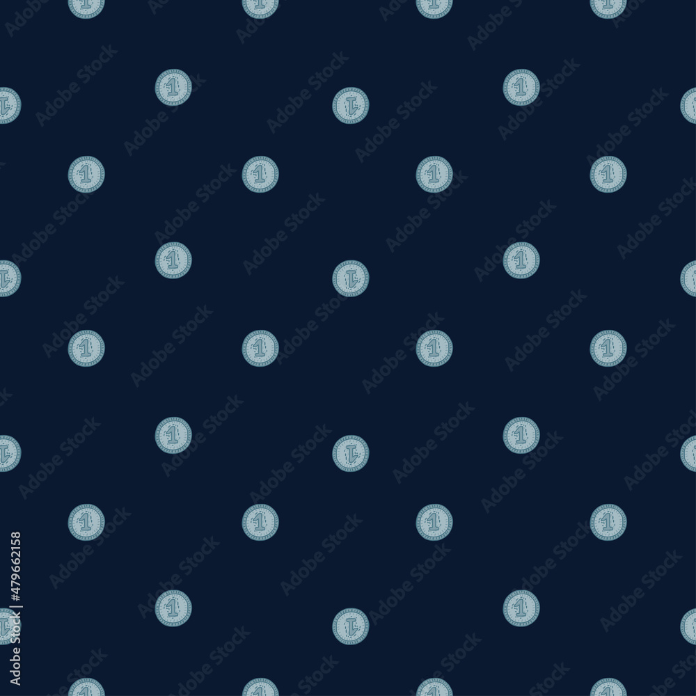 Coins seamless pattern. Hand drawn background from money. Coins seamless pattern. Hand drawn background from money.