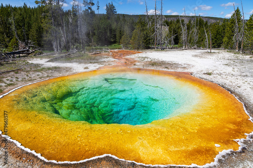 Morning Glory Pool in Yellowstone National Park