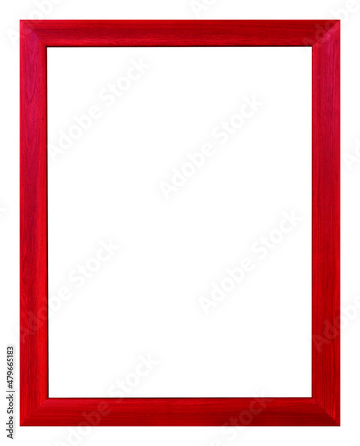 Red frame isolated on the white background © opasstudio