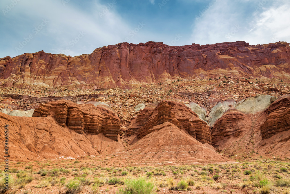 Capitol Reef eroded mountains in Utah Capitol Reef eroded mountains in Utah