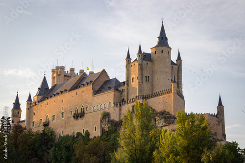 View of the alcazar of Segovia  Spain 