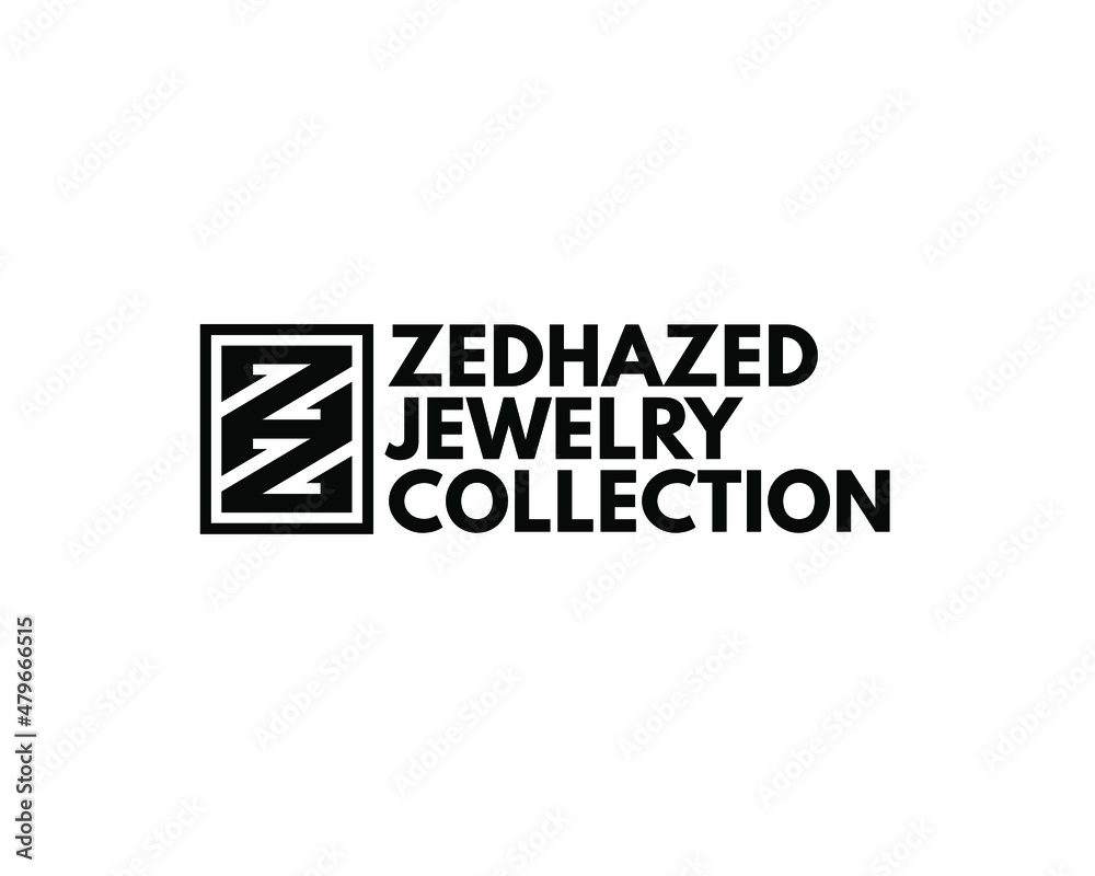 Letter Z H Z Monogram Logo Concept Vector Illustration