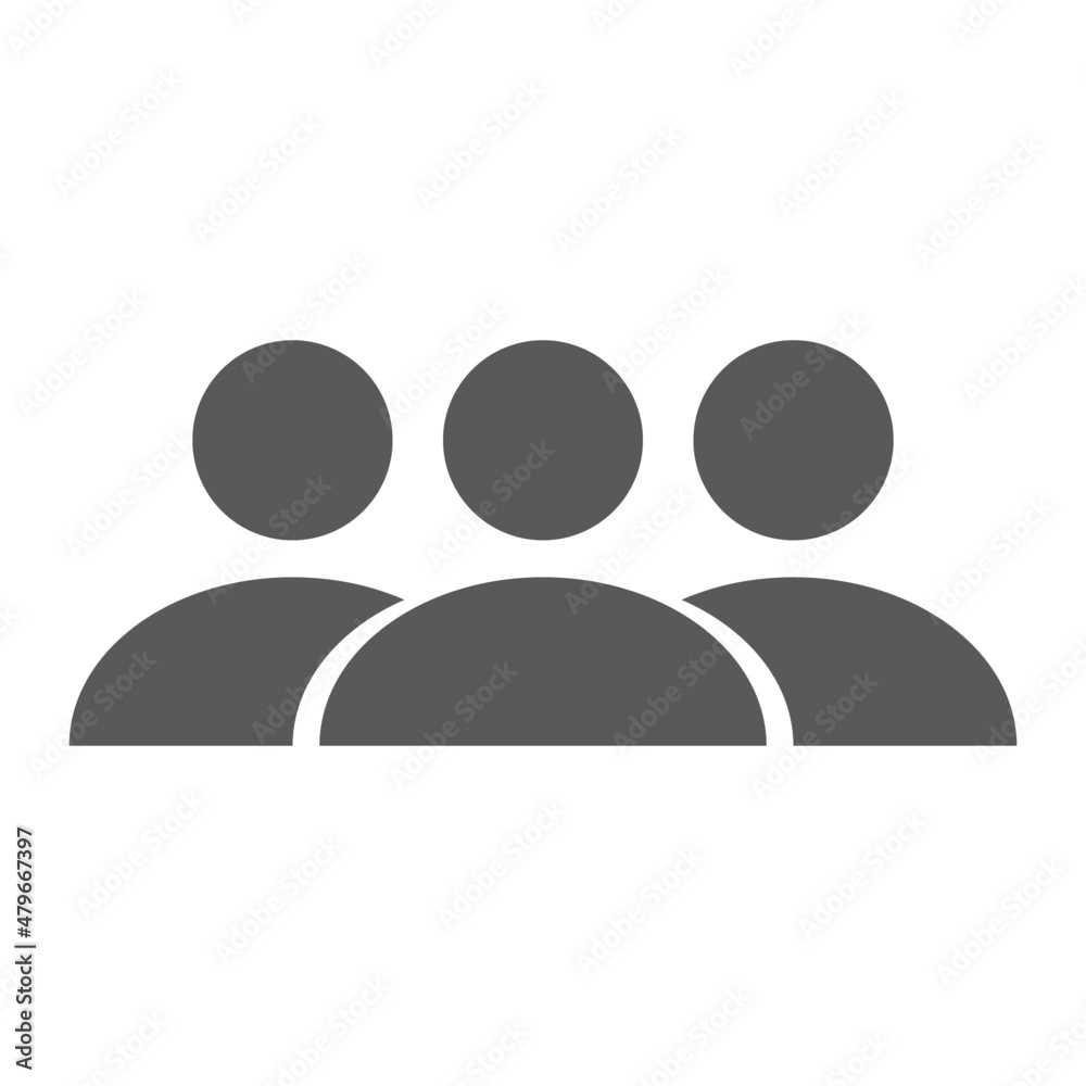 logo icon vector group person on white background. logo icon vector group person on white background.
