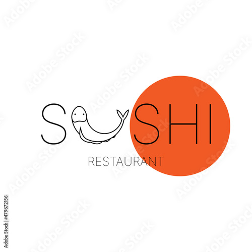 japanese Sushi restaurant logo design inspiration