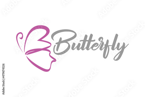 
Beauty Butterfly Letter B Wordmark typography logo design