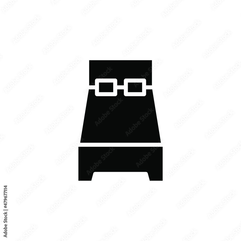 Bed, Bedroom Solid Icon, Vector, Illustration, Logo Template. Suitable For Many Purposes. Bed, Bedroom Solid Icon, Vector, Illustration, Logo Template. Suitable For Many Purposes.