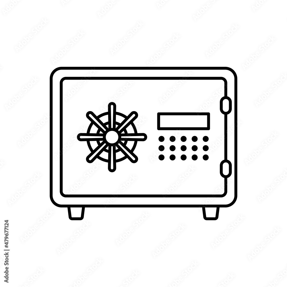 Safe box icon design template vector isolated Safe box icon design template vector isolated