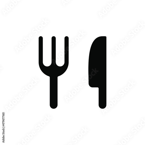 Restaurant, Food, Kitchen Solid Icon, Vector, Illustration, Logo Template. Suitable For Many Purposes.