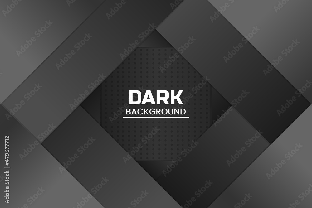 Vecteur Stock Dark creative modern abstract black background with dots ...