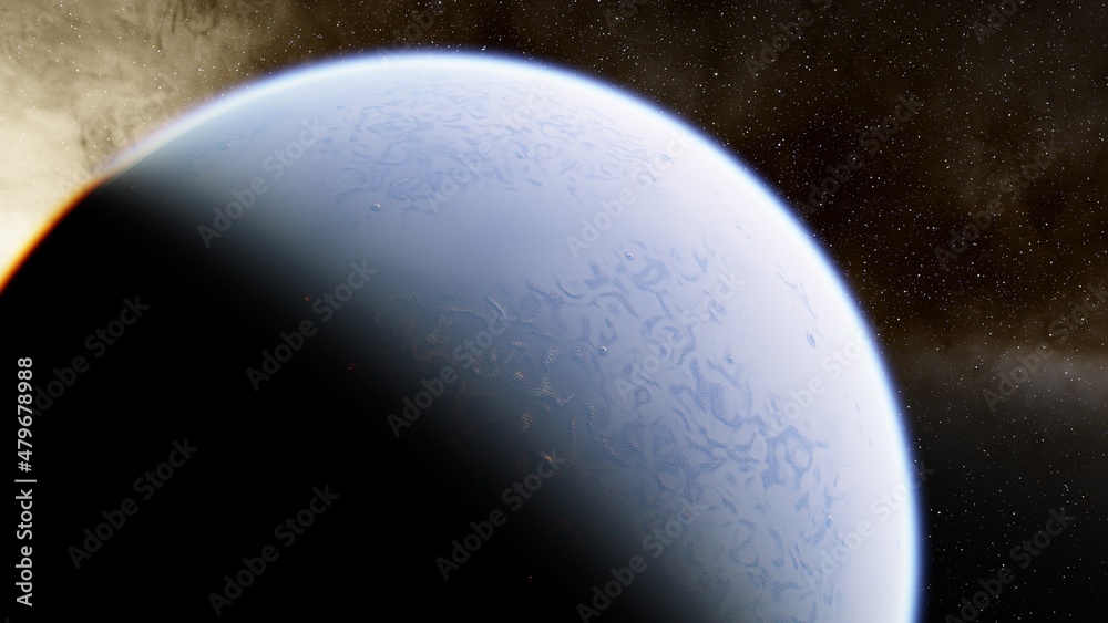 science fiction wallpaper, beauty of deep space, 3d illustration