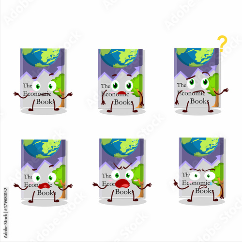 Cartoon character of economic books with what expression