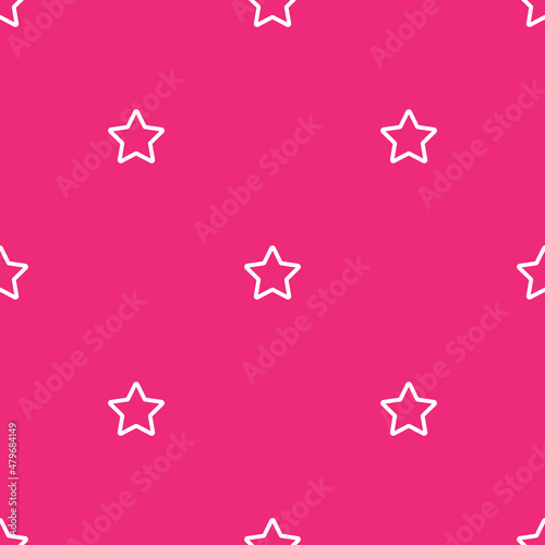 white stars pattern with pink background vector