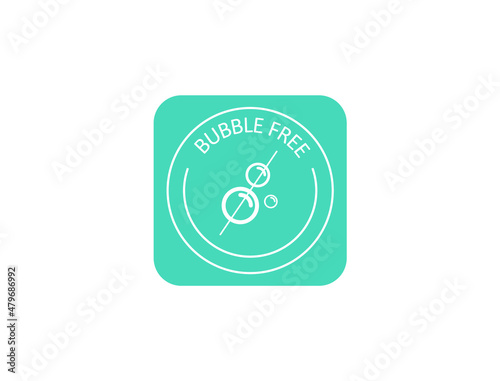 bubble-free icon vector illustration 